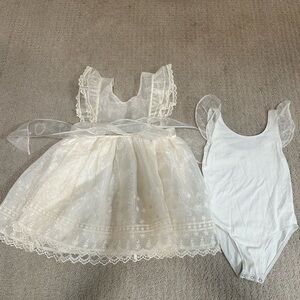 Noralee (Rylee and Cru brand) Provence Dress and matching Bodysuit - size 6